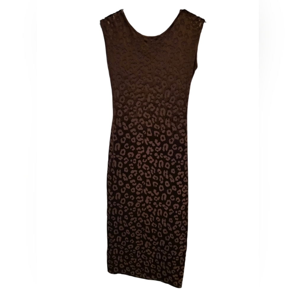 See You Monday Brown Leopard Print Dress